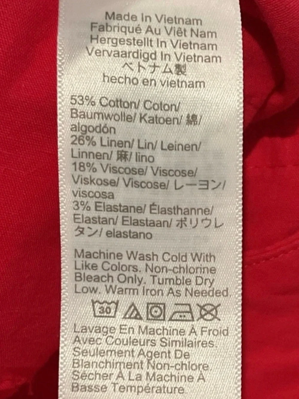 J.Crew Women’s Lizzie Wide Leg High Rise Linen Blend Jeans/Pants Hot Pink Sz 25